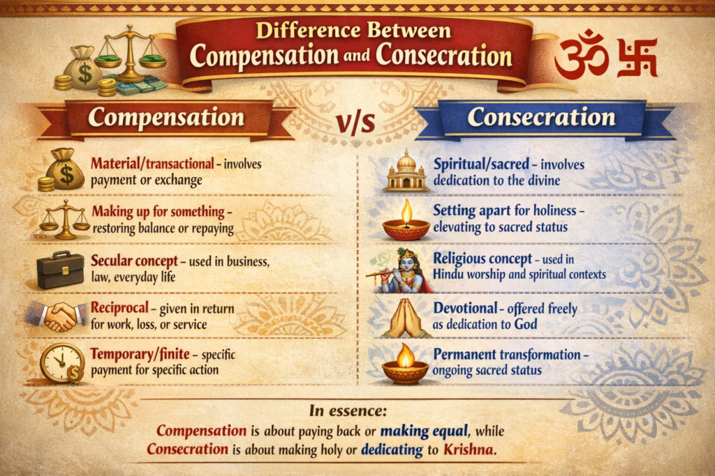 Ready to Receive Consecration - Not Compensation